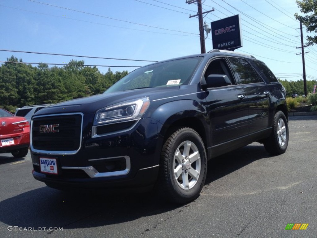 Dark Sapphire Blue Metallic GMC Acadia