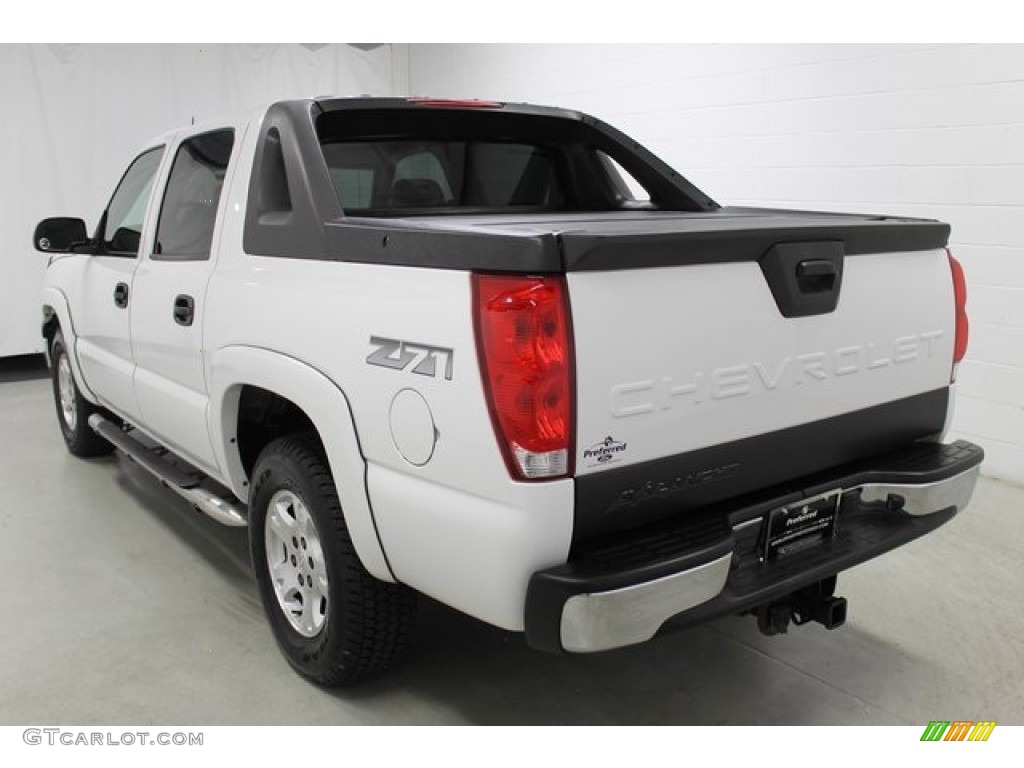 2004 Avalanche 1500 Z71 4x4 - Summit White / Dark Charcoal photo #13