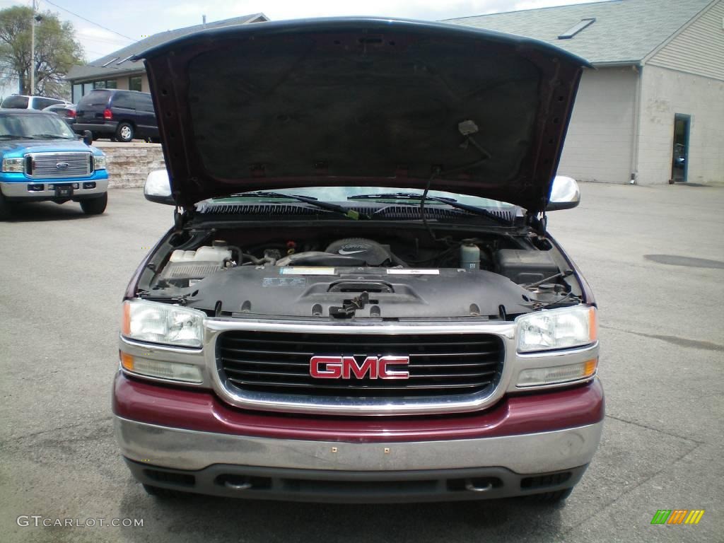 2001 Sierra 1500 SLE Regular Cab 4x4 - Dark Toreador Red Metallic / Graphite photo #14