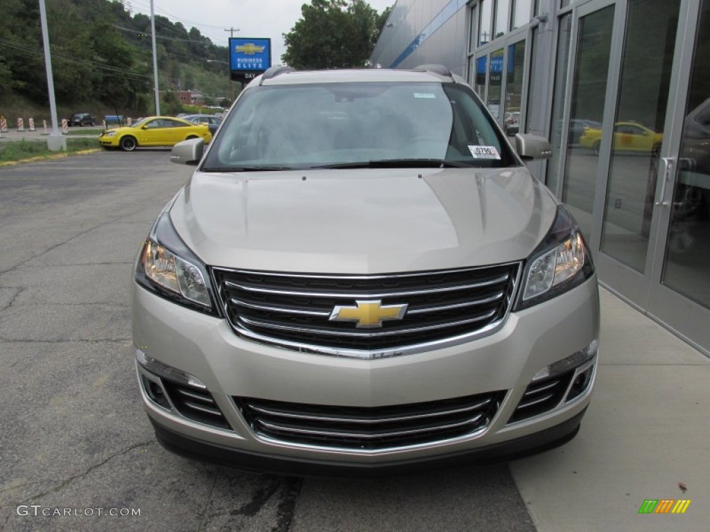 2015 Traverse LTZ AWD - Champagne Silver Metallic / Dark Titanium/Light Titanium photo #8