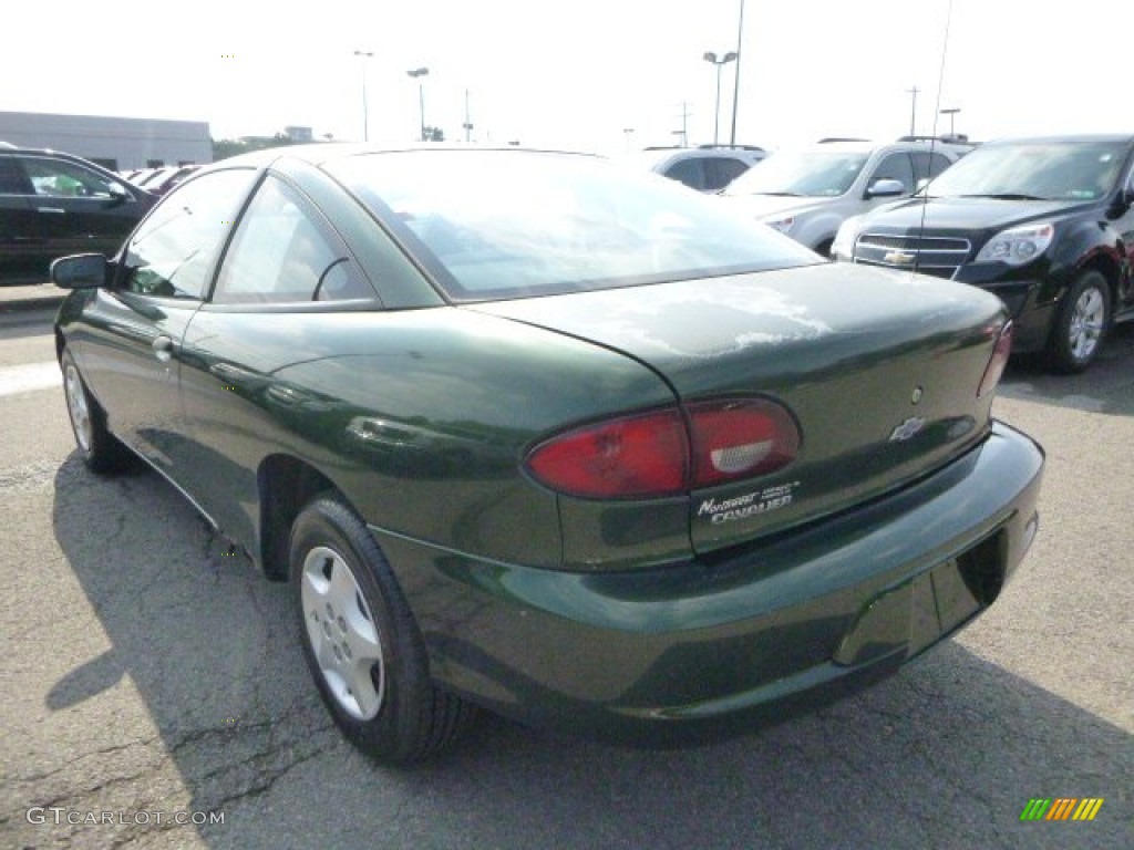 2000 Cavalier Coupe - Dark Colorado Green Metallic / Graphite photo #2