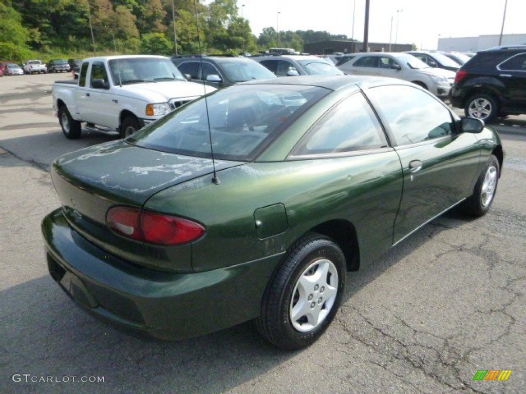 2000 Cavalier Coupe - Dark Colorado Green Metallic / Graphite photo #3