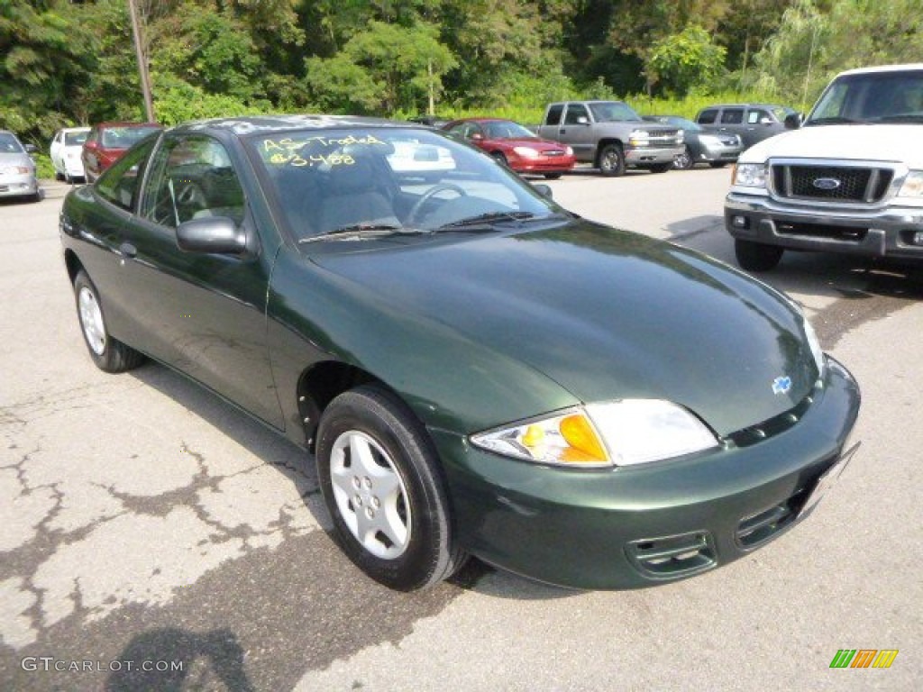 2000 Cavalier Coupe - Dark Colorado Green Metallic / Graphite photo #4