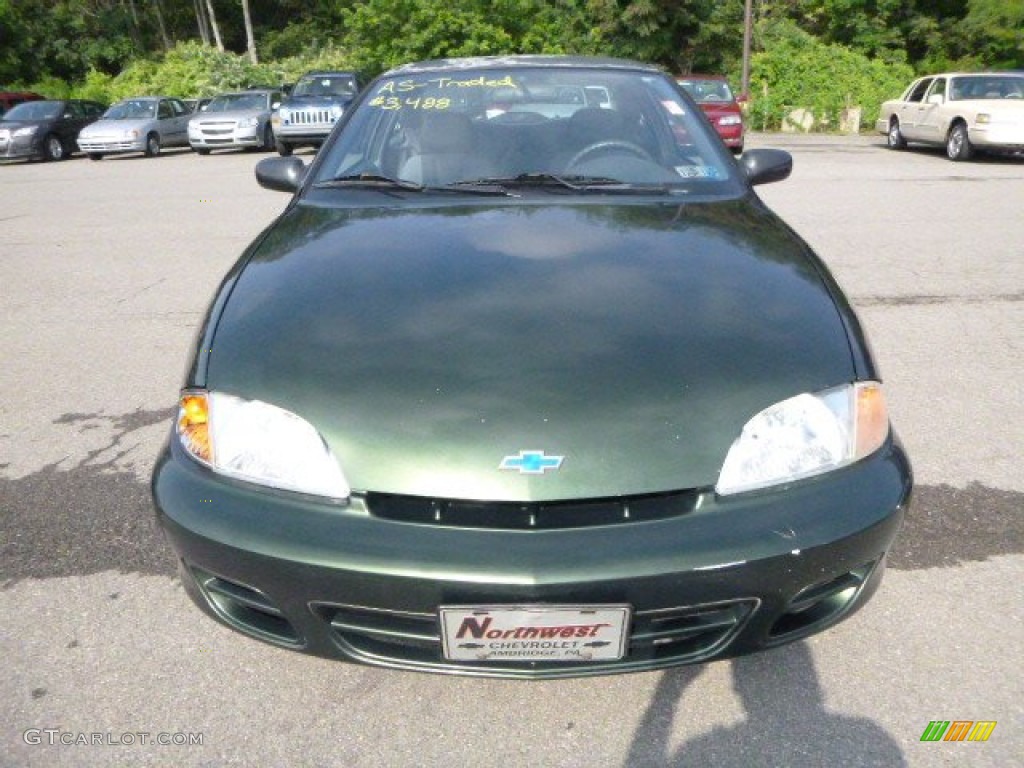 2000 Cavalier Coupe - Dark Colorado Green Metallic / Graphite photo #5