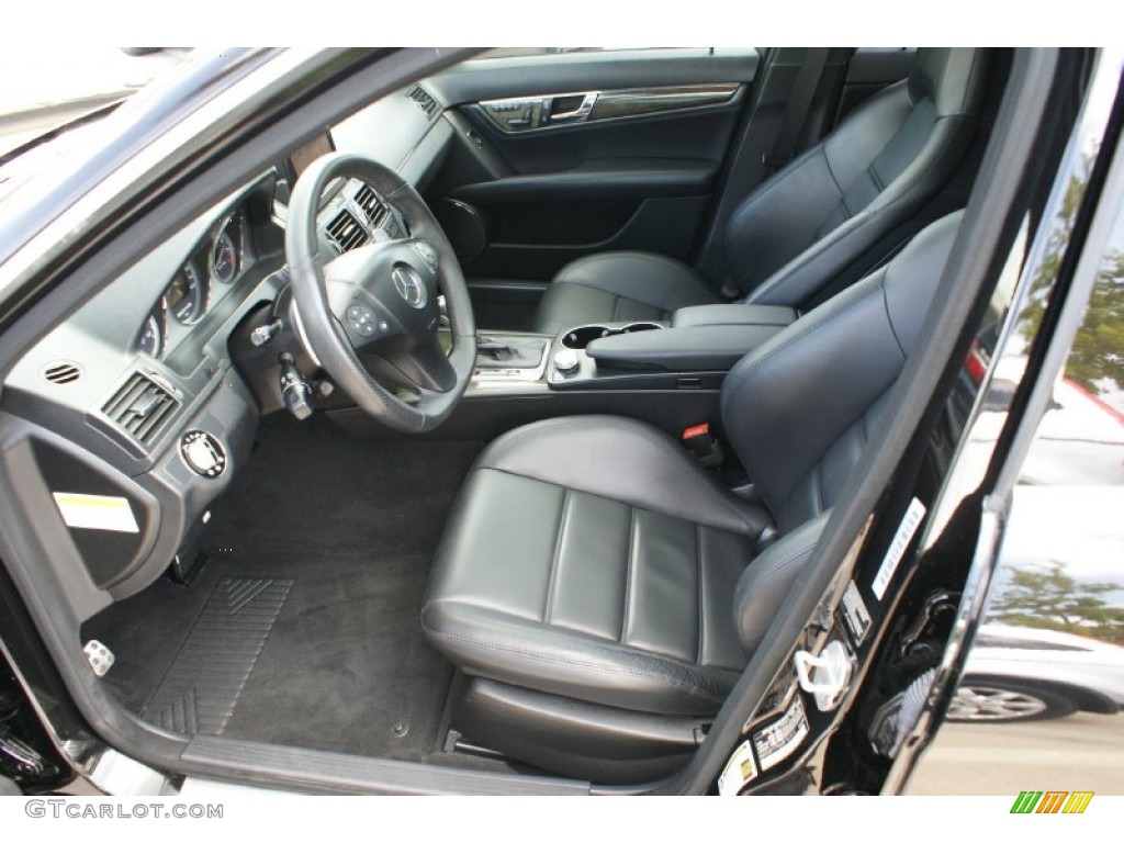 Black Interior 2008 Mercedes-Benz C 63 AMG Photo #96598040