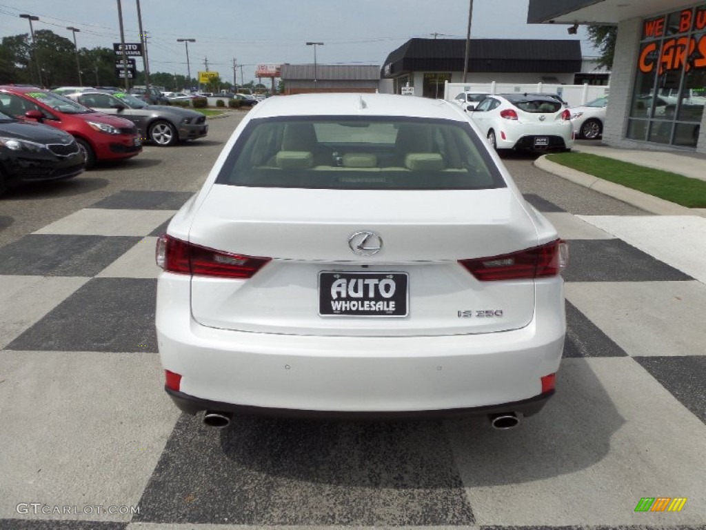 2014 IS 250 - Starfire Pearl / Parchment photo #4