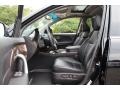2011 Acura MDX Ebony Interior Front Seat Photo
