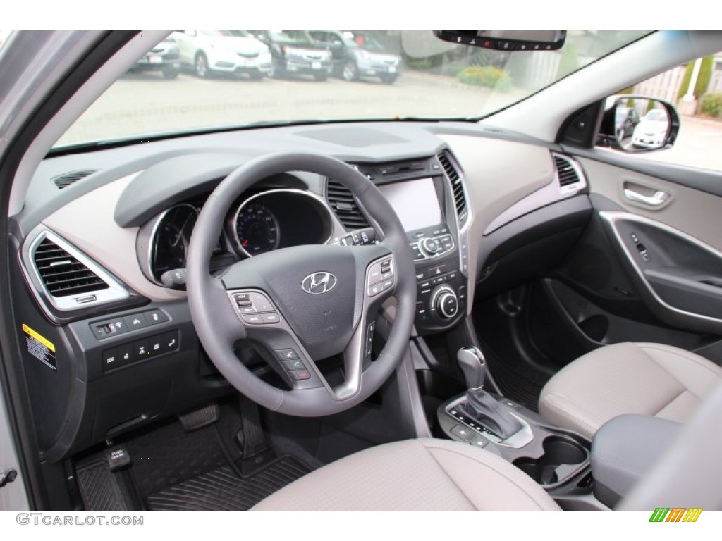 Gray Interior 2014 Hyundai Santa Fe Limited AWD Photo #96602738