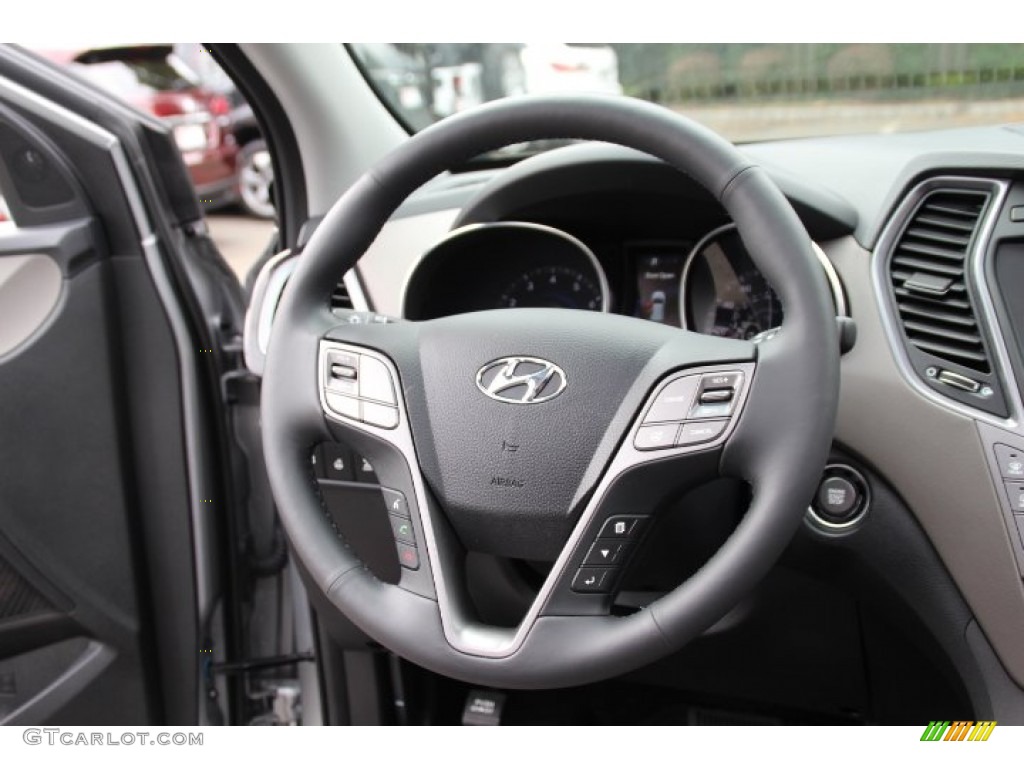 2014 Hyundai Santa Fe Limited AWD Gray Steering Wheel Photo #96602903