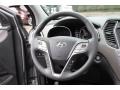 Gray 2014 Hyundai Santa Fe Limited AWD Steering Wheel