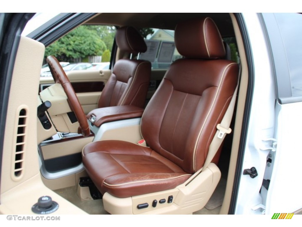 2011 F150 King Ranch SuperCrew 4x4 - Oxford White / Chaparral Leather photo #14