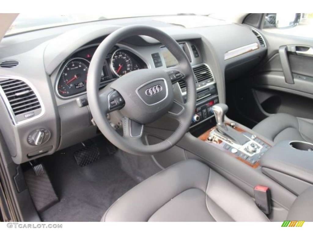 Black Interior 2015 Audi Q7 3.0 Premium Plus quattro Photo #96606077