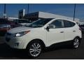 2011 Cotton White Hyundai Tucson Limited  photo #3