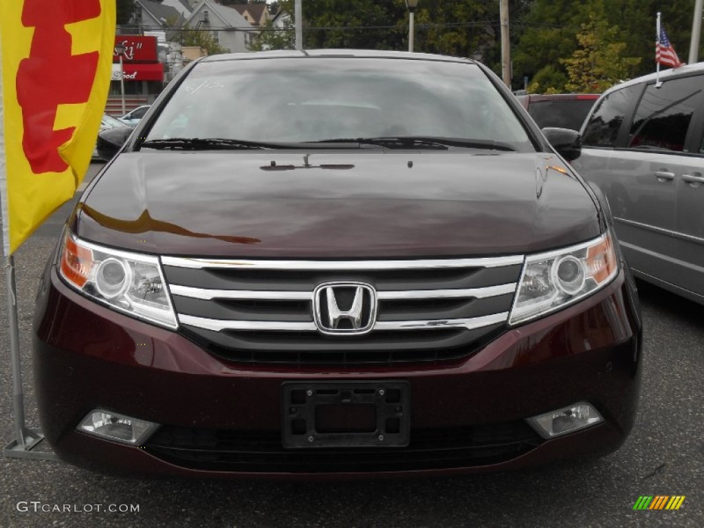 2011 Odyssey Touring - Dark Cherry Pearl / Beige photo #1