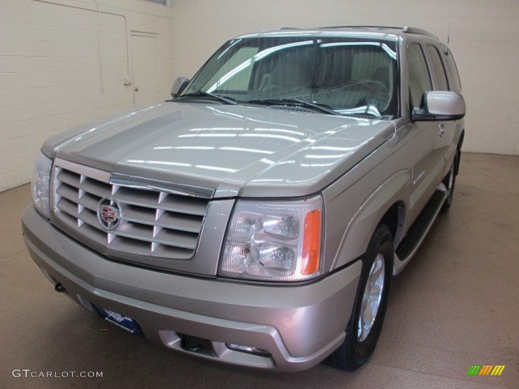 2002 Escalade AWD - Silver Sand / Shale photo #4