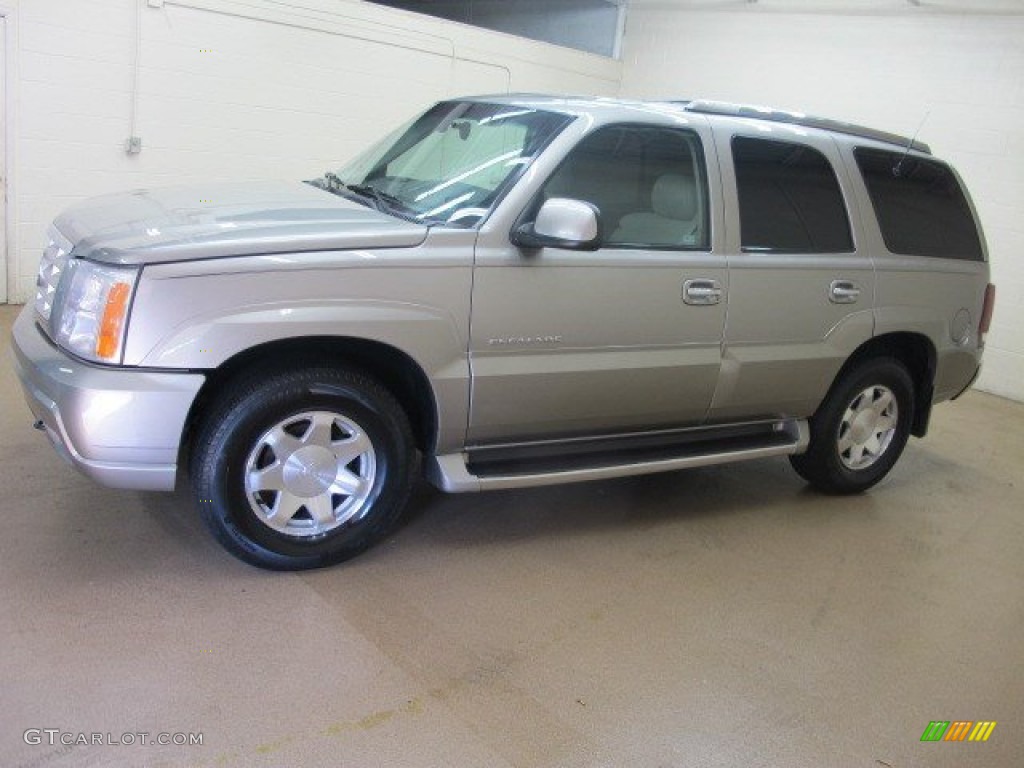 2002 Escalade AWD - Silver Sand / Shale photo #5