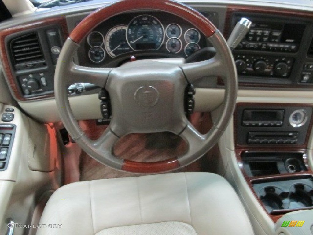 2002 Escalade AWD - Silver Sand / Shale photo #27