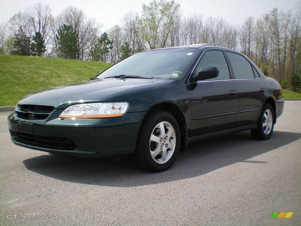 2000 Accord SE Sedan - Dark Emerald Pearl / Ivory photo #1