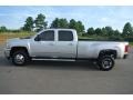 2011 Sheer Silver Metallic Chevrolet Silverado 3500HD LTZ Crew Cab 4x4  photo #3