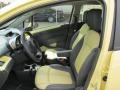 2014 Chevrolet Spark Yellow/Yellow Interior Front Seat Photo
