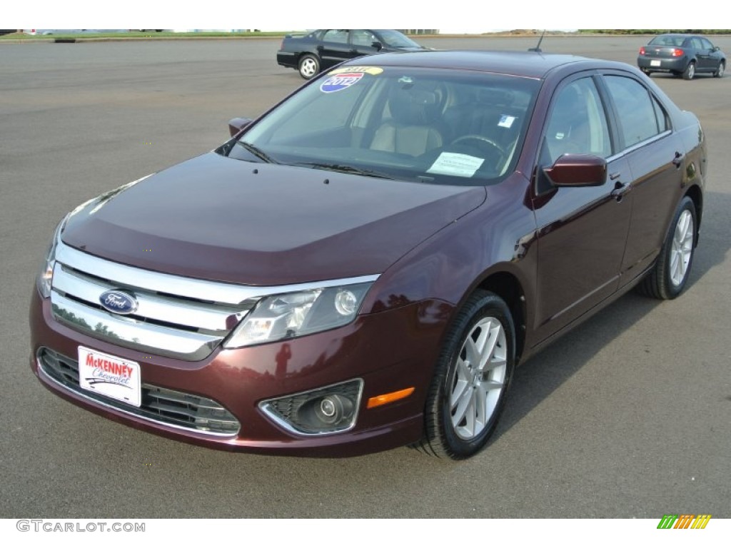 2012 Fusion SEL V6 - Bordeaux Reserve Metallic / Charcoal Black photo #2