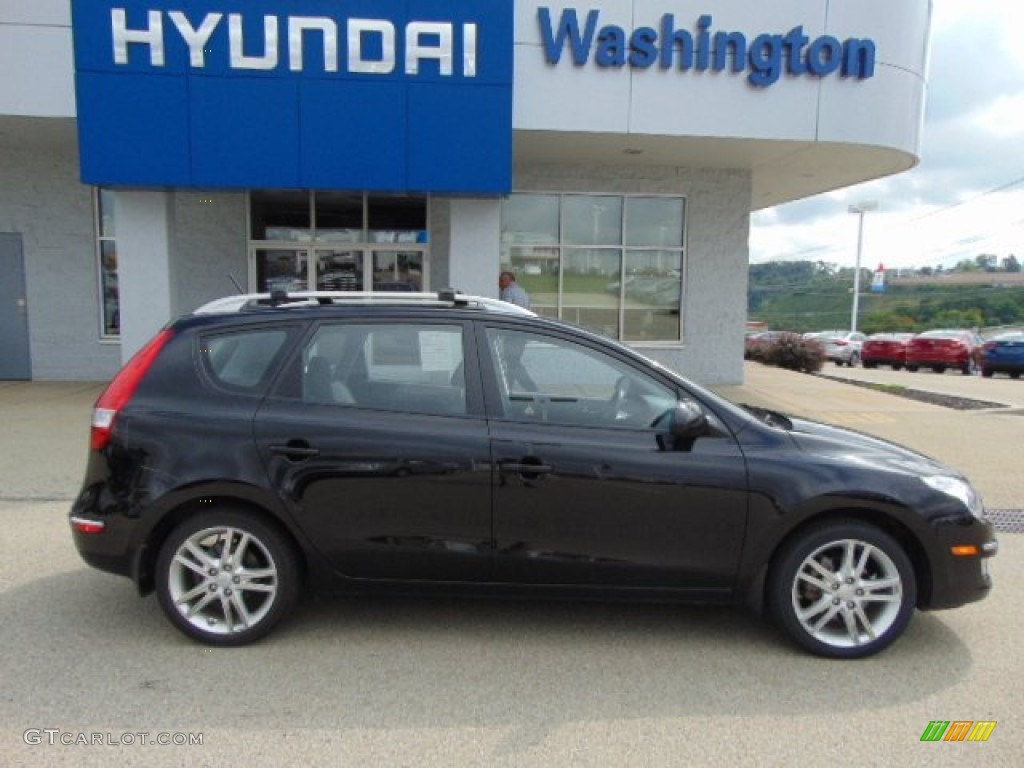 2012 Elantra SE Touring - Black Noir Pearl / Black photo #2