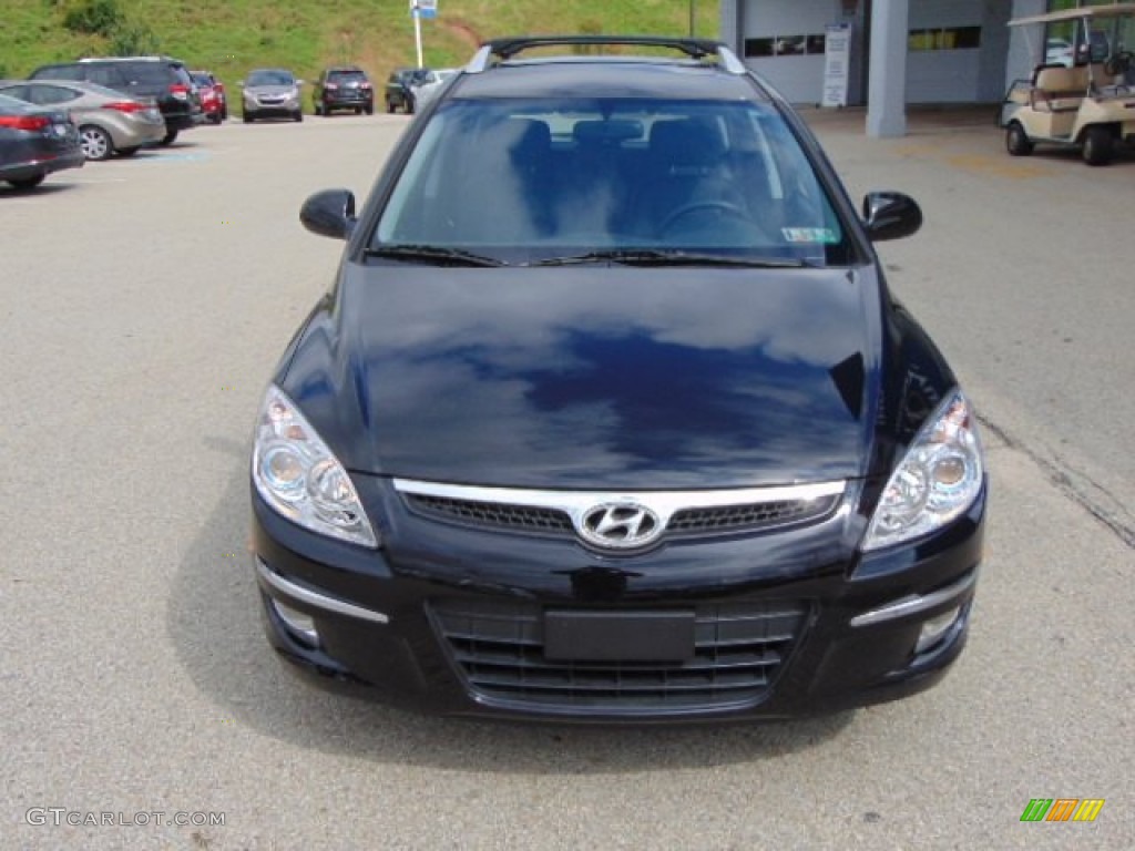 2012 Elantra SE Touring - Black Noir Pearl / Black photo #5