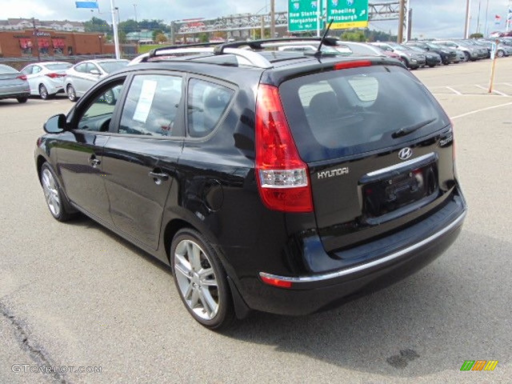 2012 Elantra SE Touring - Black Noir Pearl / Black photo #7