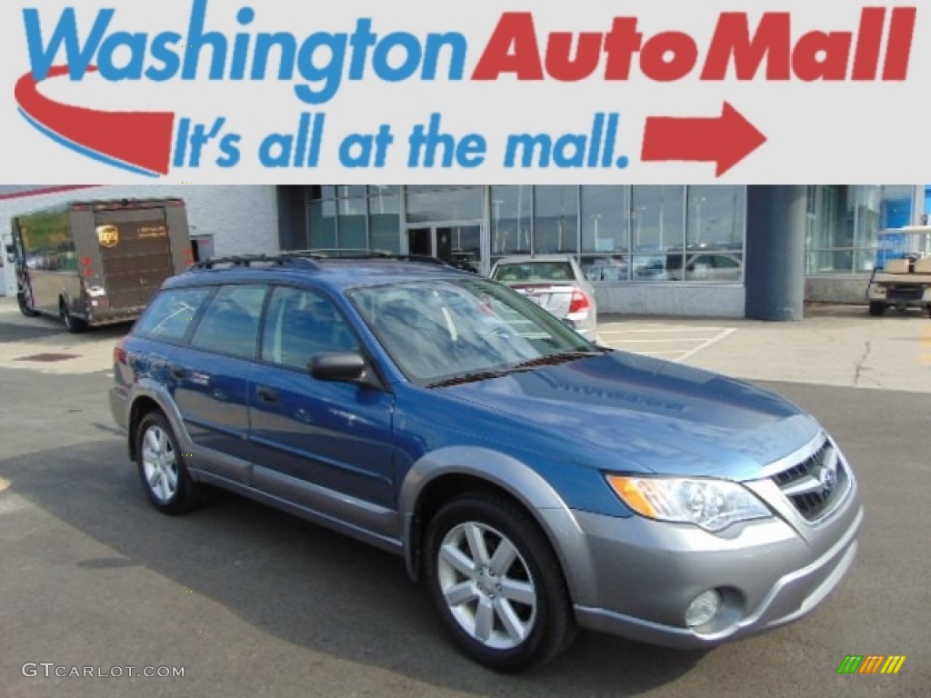 2009 Outback 2.5i Special Edition Wagon - Newport Blue Pearl / Off Black photo #1