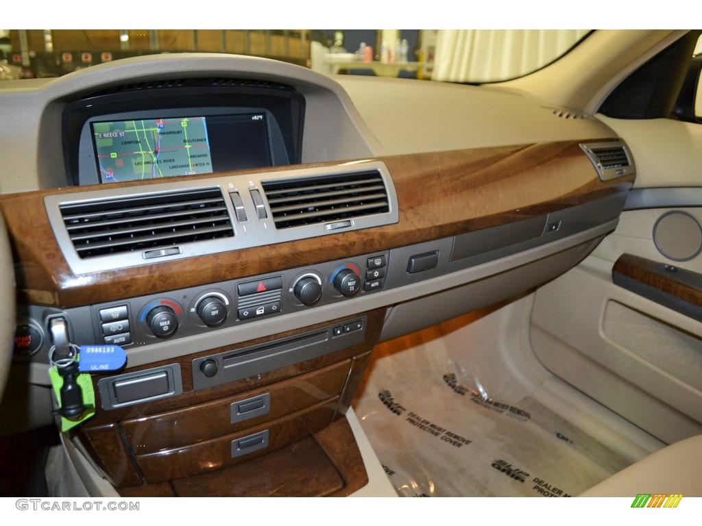 2004 7 Series 745Li Sedan - Jet Black / Dark Beige/Beige III photo #20