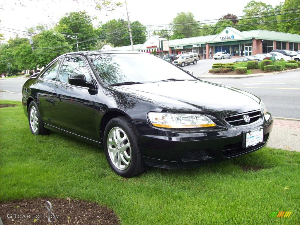 2002 Accord EX V6 Coupe - Nighthawk Black Pearl / Charcoal photo #4