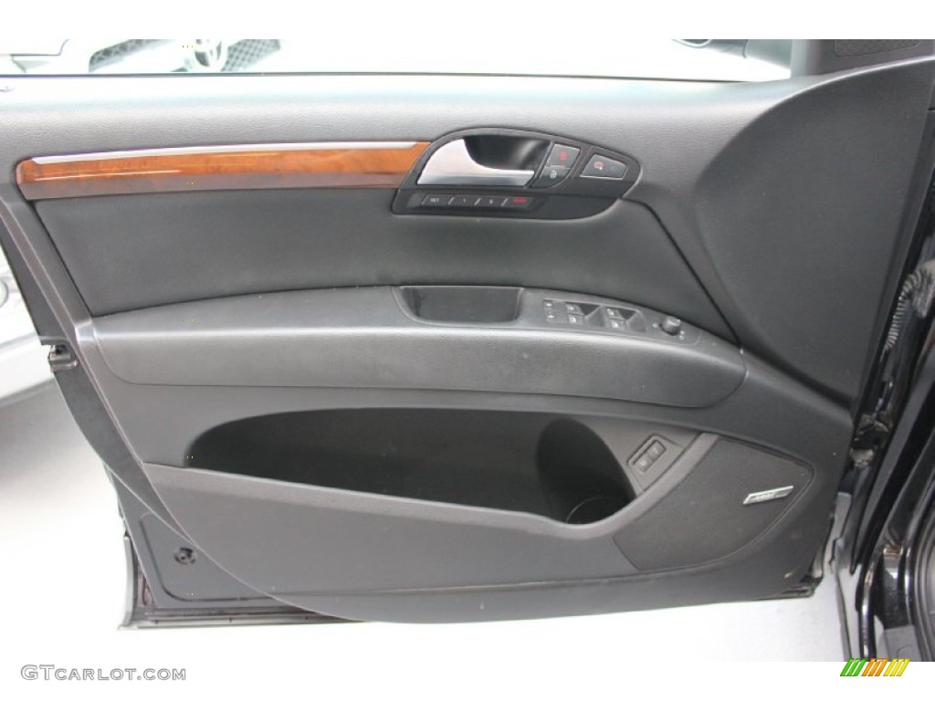 2007 Audi Q7 4.2 Premium quattro Black Door Panel Photo #96619709