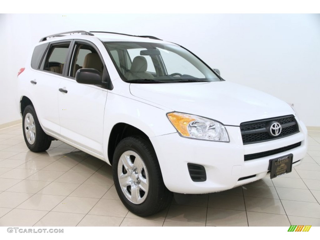 2011 RAV4 I4 4WD - Super White / Sand Beige photo #1