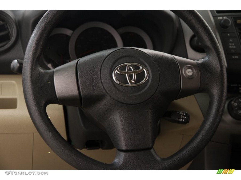 2011 Toyota RAV4 I4 4WD Sand Beige Steering Wheel Photo #96620798