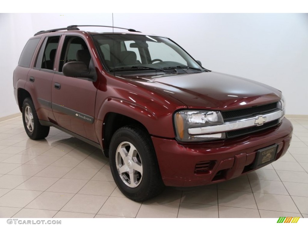 2004 TrailBlazer LS - Medium Red Metallic / Medium Pewter photo #1