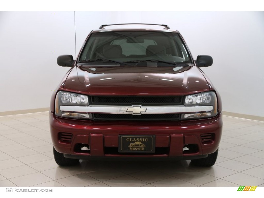 2004 TrailBlazer LS - Medium Red Metallic / Medium Pewter photo #2