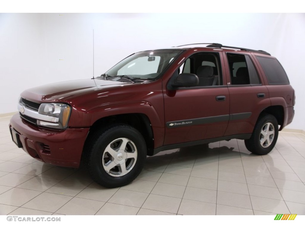 2004 TrailBlazer LS - Medium Red Metallic / Medium Pewter photo #3