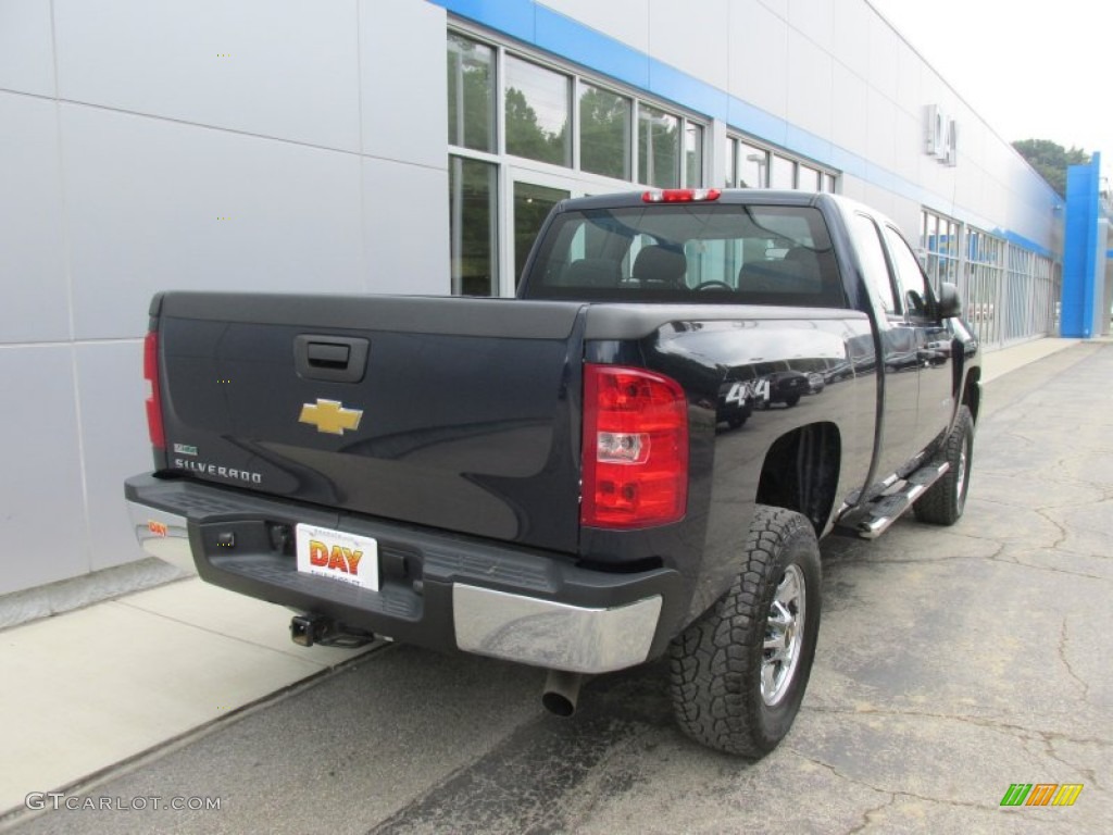 2012 Silverado 2500HD Work Truck Extended Cab 4x4 - Imperial Blue Metallic / Dark Titanium photo #4