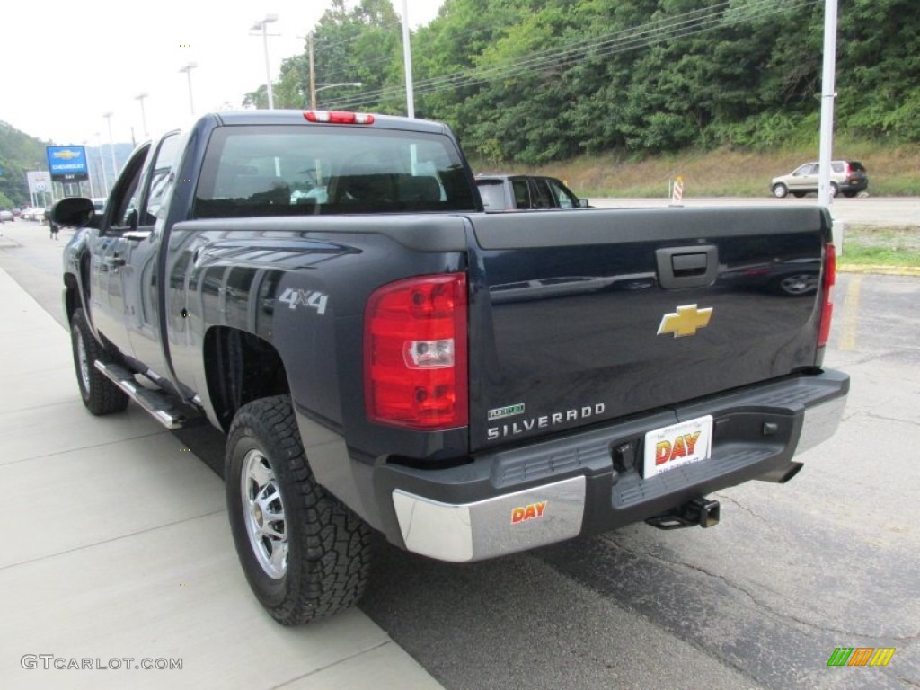2012 Silverado 2500HD Work Truck Extended Cab 4x4 - Imperial Blue Metallic / Dark Titanium photo #8