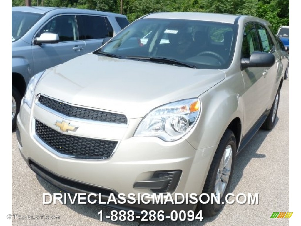 2015 Equinox LS AWD - Champagne Silver Metallic / Jet Black photo #1