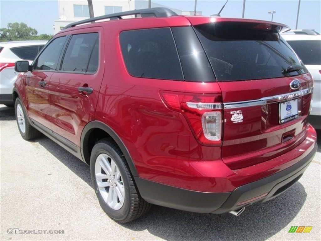 2015 Explorer FWD - Ruby Red / Medium Light Stone photo #3