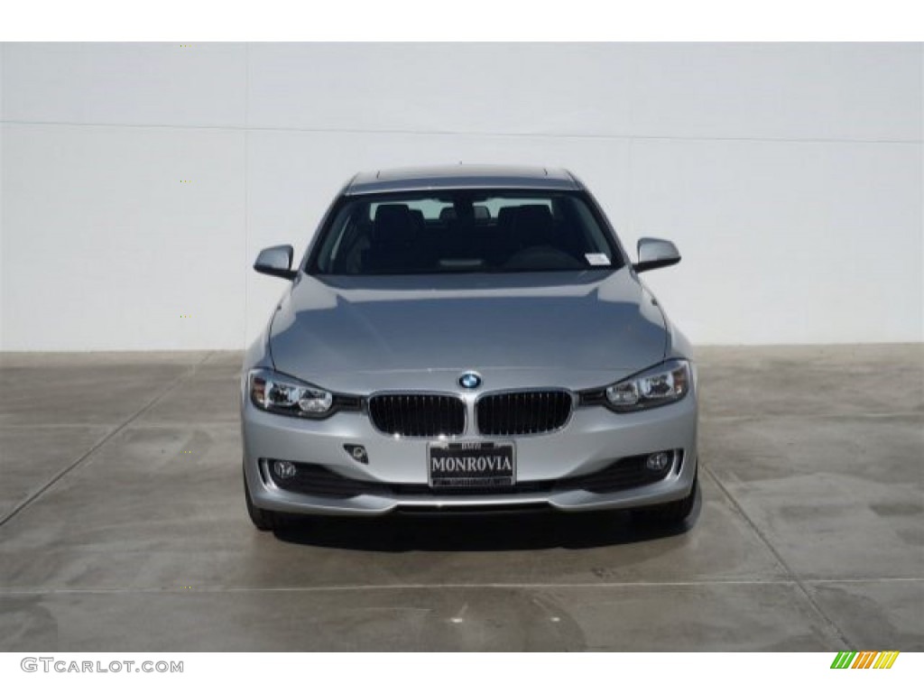 2014 3 Series 320i Sedan - Glacier Silver Metallic / Black photo #3