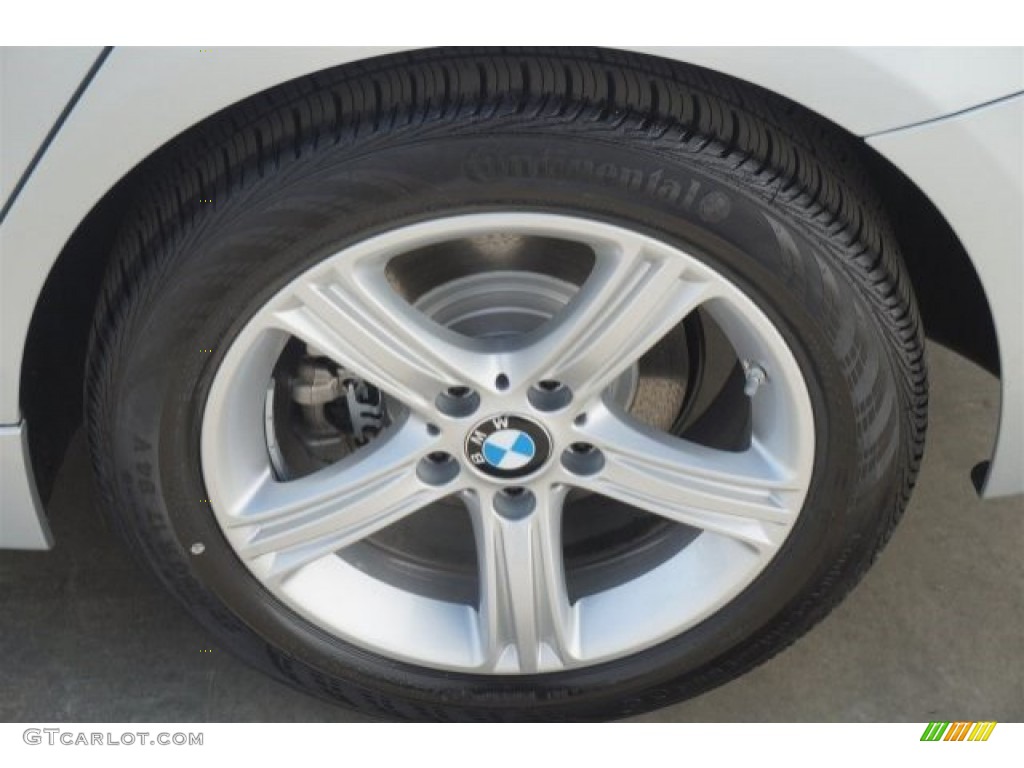 2014 3 Series 320i Sedan - Glacier Silver Metallic / Black photo #4