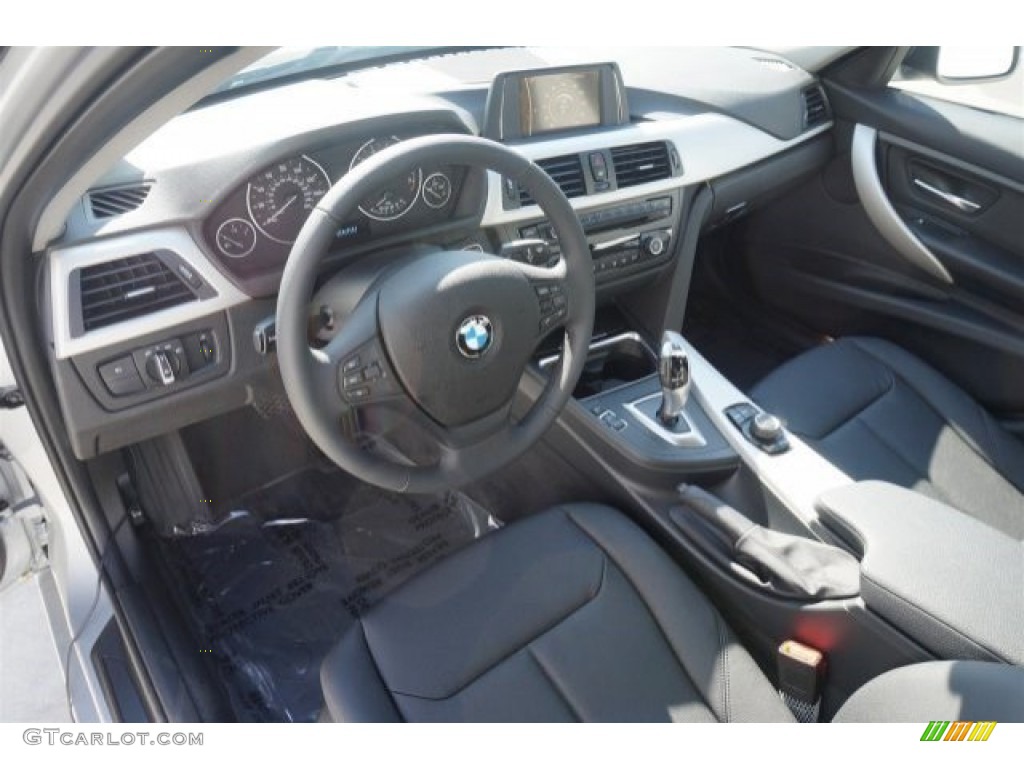 2014 3 Series 320i Sedan - Glacier Silver Metallic / Black photo #5