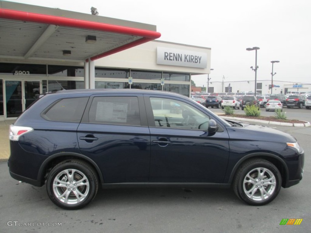 2015 Outlander SE S-AWC - Cosmic Blue / Black photo #8