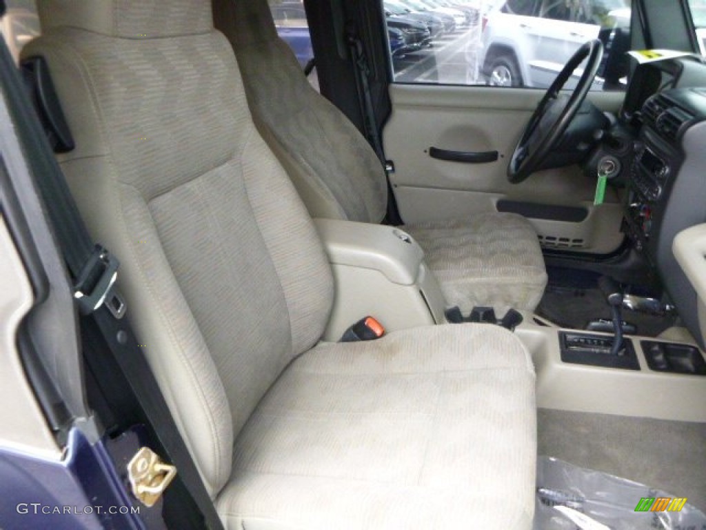2004 Wrangler Sport 4x4 - Patriot Blue Pearl / Khaki photo #10