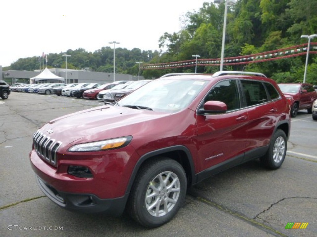 Deep Cherry Red Crystal Pearl Jeep Cherokee