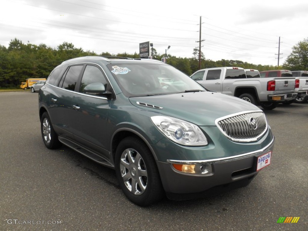 2010 Enclave CXL AWD - Silver Green Metallic / Ebony/Ebony photo #1