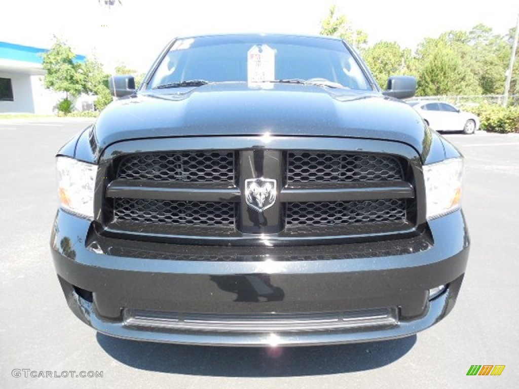 2012 Ram 1500 ST Regular Cab - Black / Dark Slate Gray/Medium Graystone photo #12