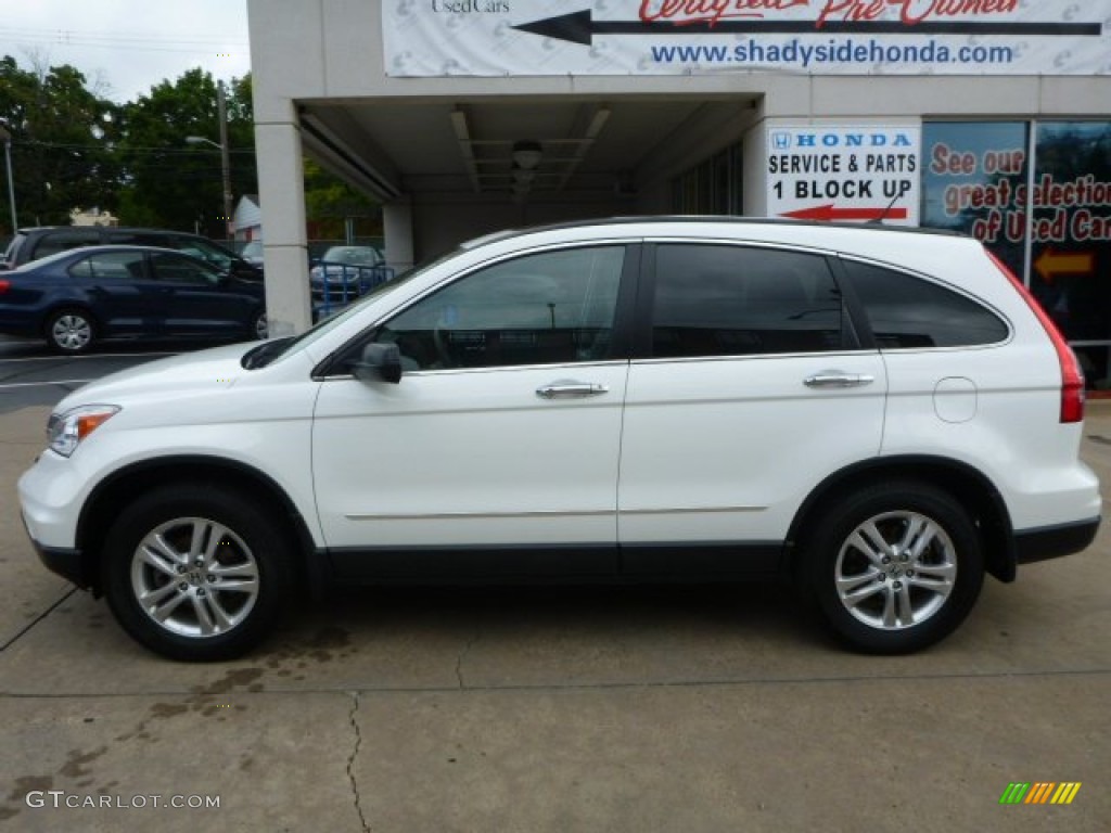 2011 CR-V EX 4WD - Taffeta White / Gray photo #2
